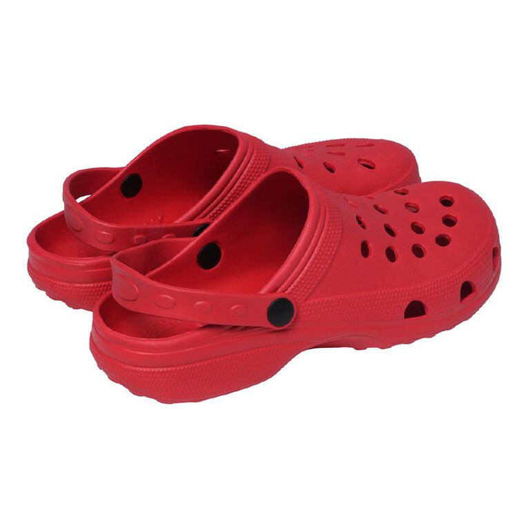 H&H Women's Plain Frog Shoes, Red, hi-res