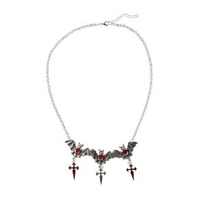 Scarehouse Gothic Bat Necklace