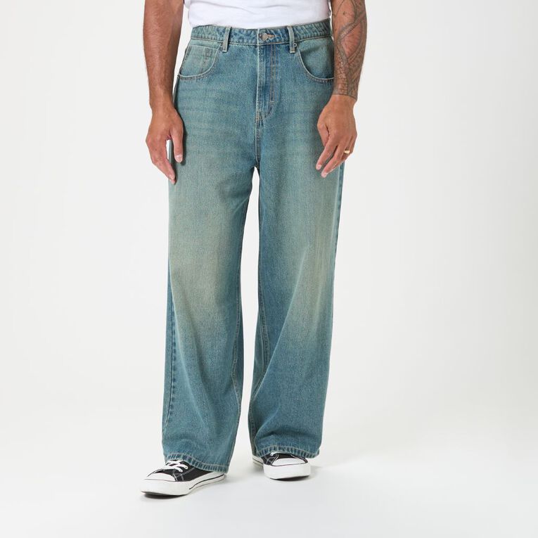 Garage Men's Baggy Jeans, Denim Dark vintage, hi-res