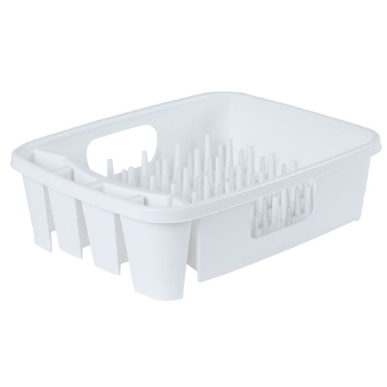 Living & Co Dishrack Plastic White, , hi-res
