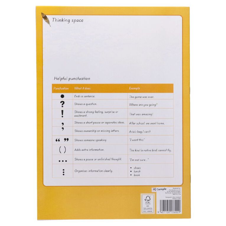 WS Literacy 3 Toru 9mm Ruled 32 Leaf Yellow, , hi-res