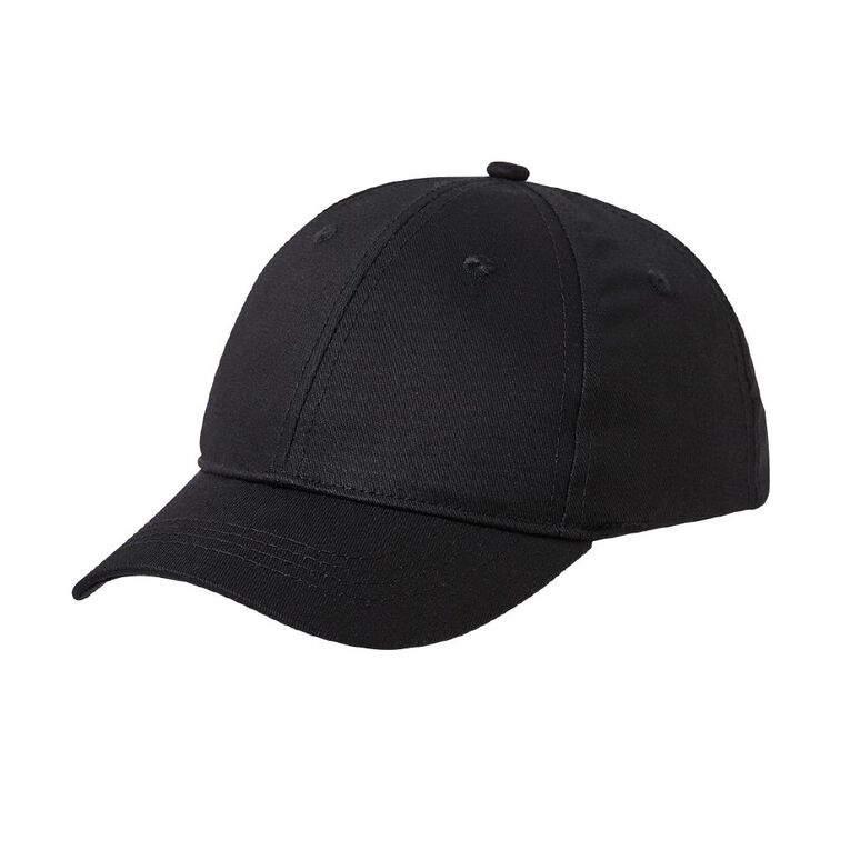 Young Original Kids' Twill Peak Cap, Black, hi-res