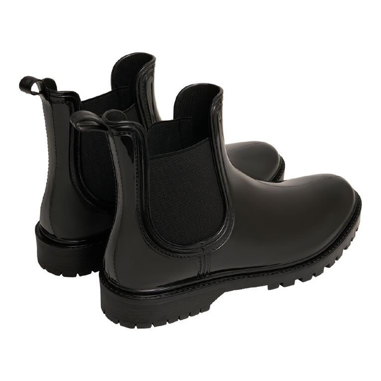 H&H Women's Ellie Gumboots, Black Patent, hi-res
