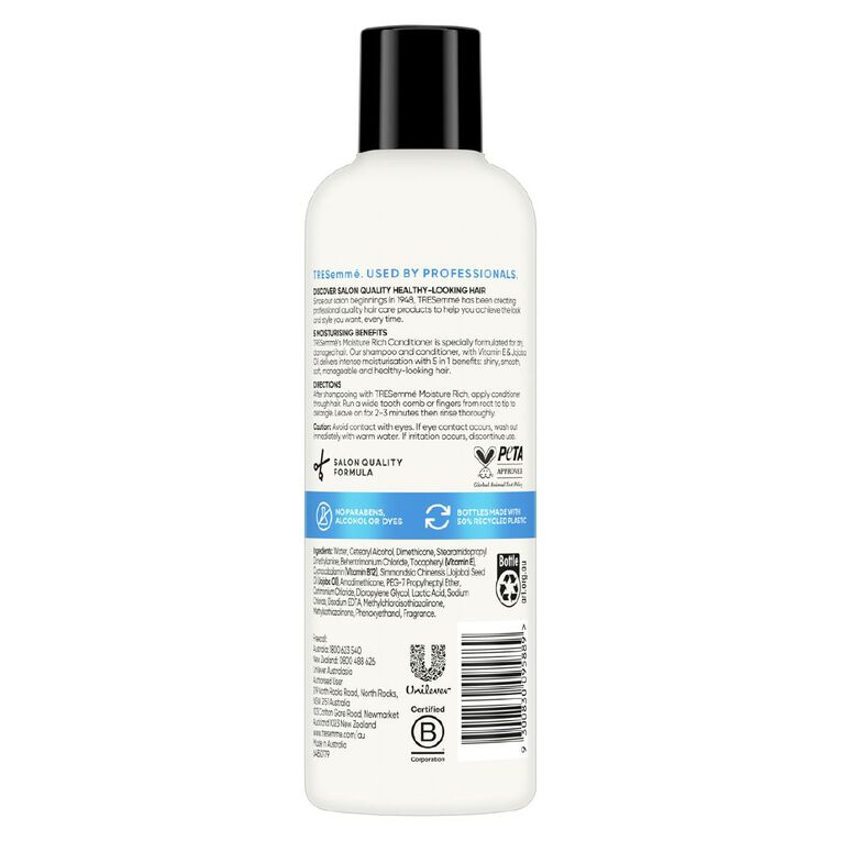 Tresemme Moisture Rich Conditioner 350ml, , hi-res