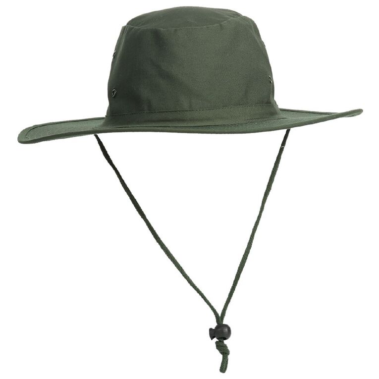 Schooltex Aussie Style Hat, Bottle Green, hi-res