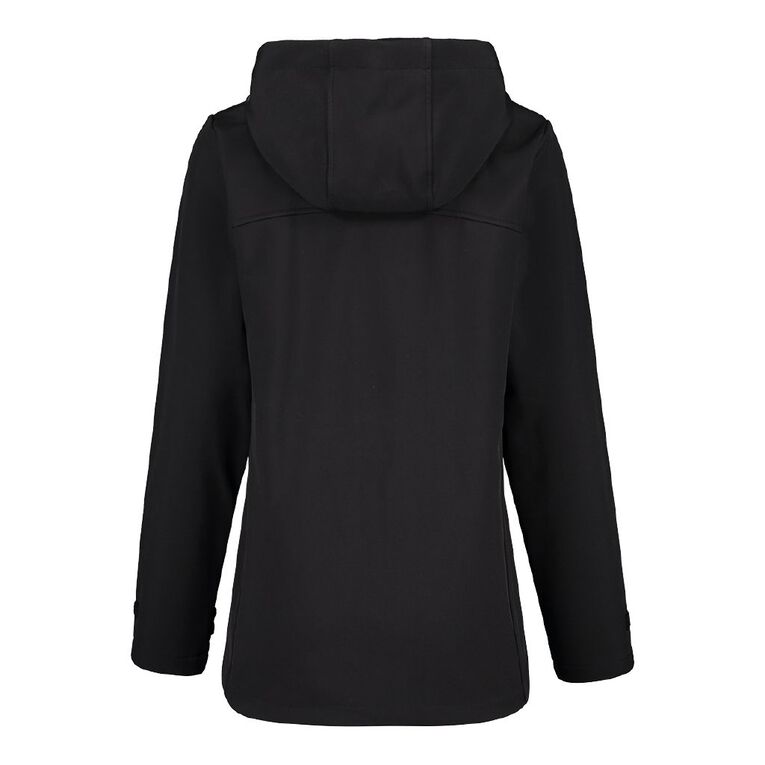 Active Intent Women's Bonded Fleece Jacket Black The Warehouse