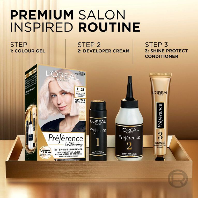 L'Oreal Paris Preference Hair Colour Ultra Light Cool Pearl Blonde 11.21, , hi-res