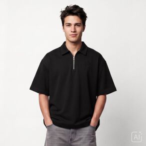 Garage Men's Quarter Zip Polo