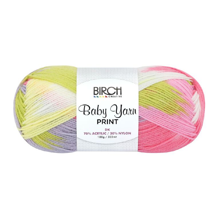 Birch Baby Print 70% Acrylic 30% Nylon 100G Unicorn Bloom, , hi-res