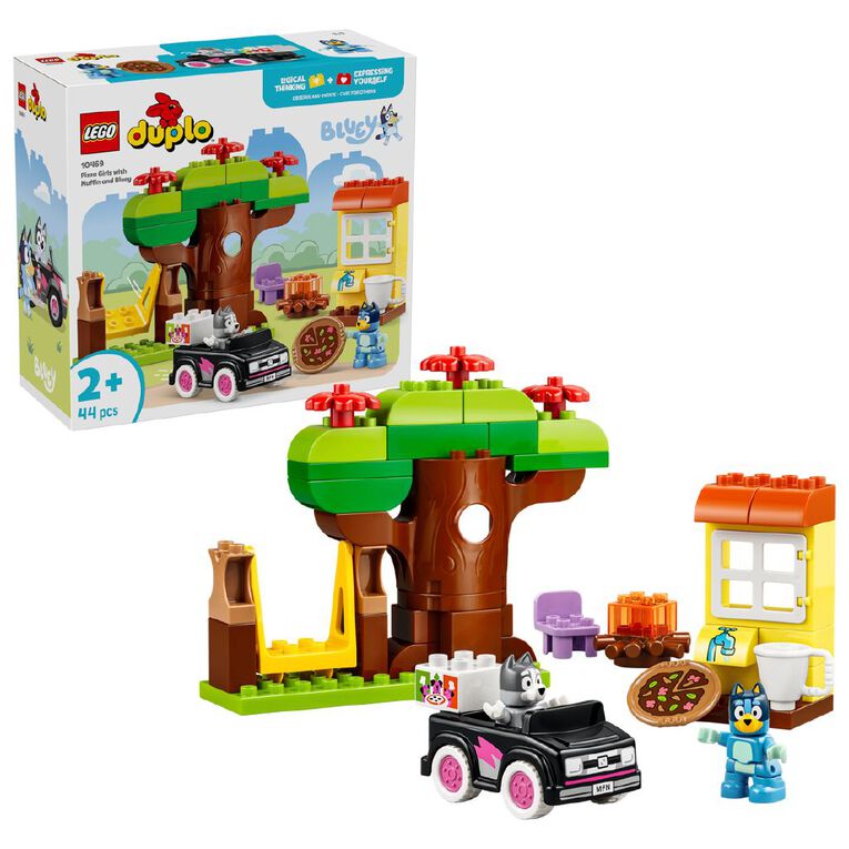LEGO DUPLO Pizza Girls with Muffin and Bluey 10469, , hi-res