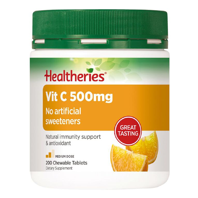 Healtheries Vitamin C 500mg Tablets Value Pack 200 Pack, , hi-res