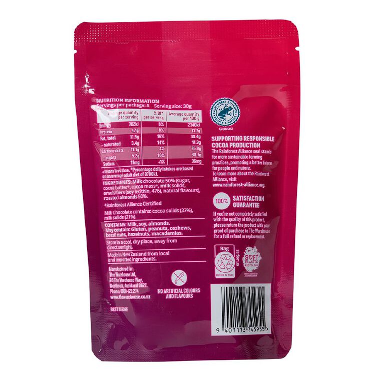 Market Kitchen Milk Chocolate Almonds 150g, , hi-res