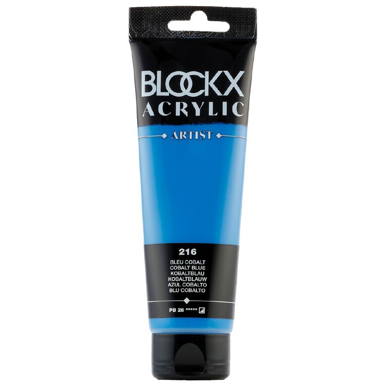 BLOCKX Acrylic Tube120ml Cobalt Blue Blue, , hi-res
