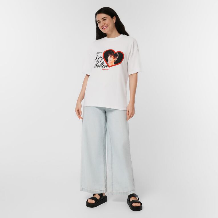 Disney Women's High School Musical Troy Bolton Tee, White, hi-res