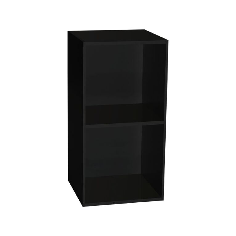 Sort It 1 x 2 Cube Storage Unit Black Black, , hi-res
