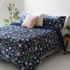 Living & Co 3 Piece Comforter Set Fleur Multi-Coloured King