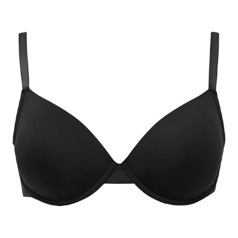 H&H Women's Basic T-Shirt Bra, Black, hi-res