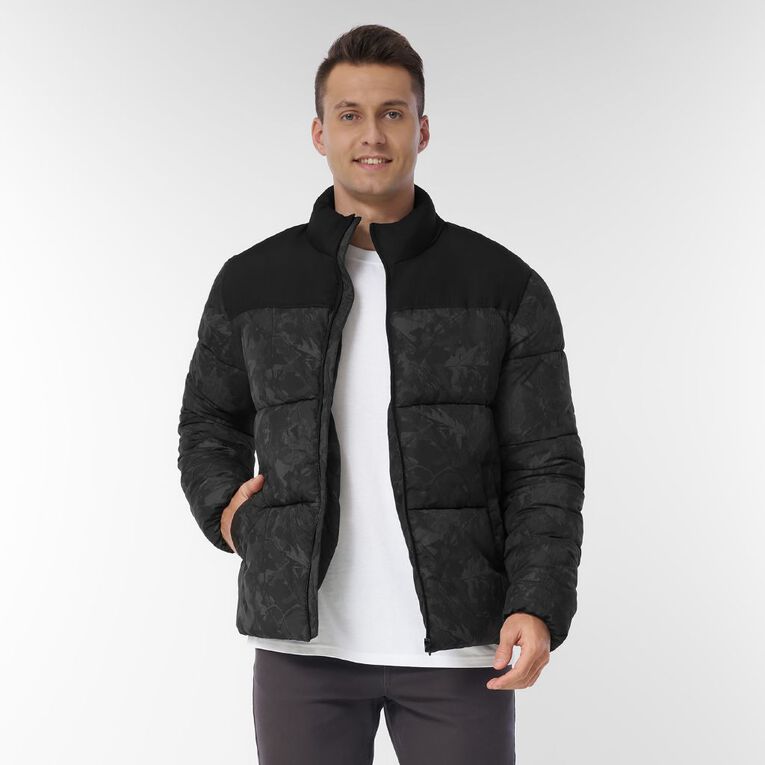 Garage Men's Camo Puffer, Green Dark, hi-res