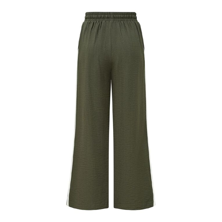 H&H Women's Wide Side Pants, Green Dark, hi-res