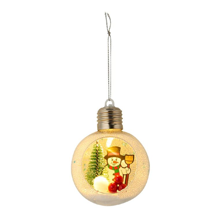Wonderland Light Up Bauble Character Assorted 8cm, , hi-res