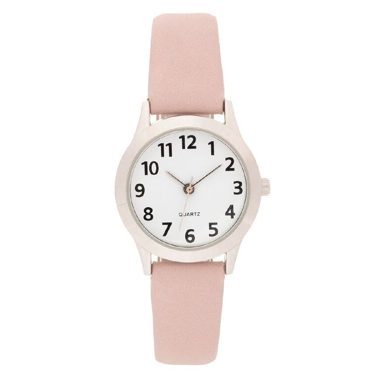 H&H Women's Analogue Watch Pink/Silver, , hi-res