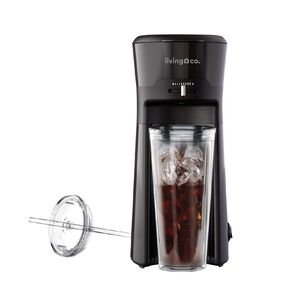 Living & Co Iced Coffee and Tea Maker Black