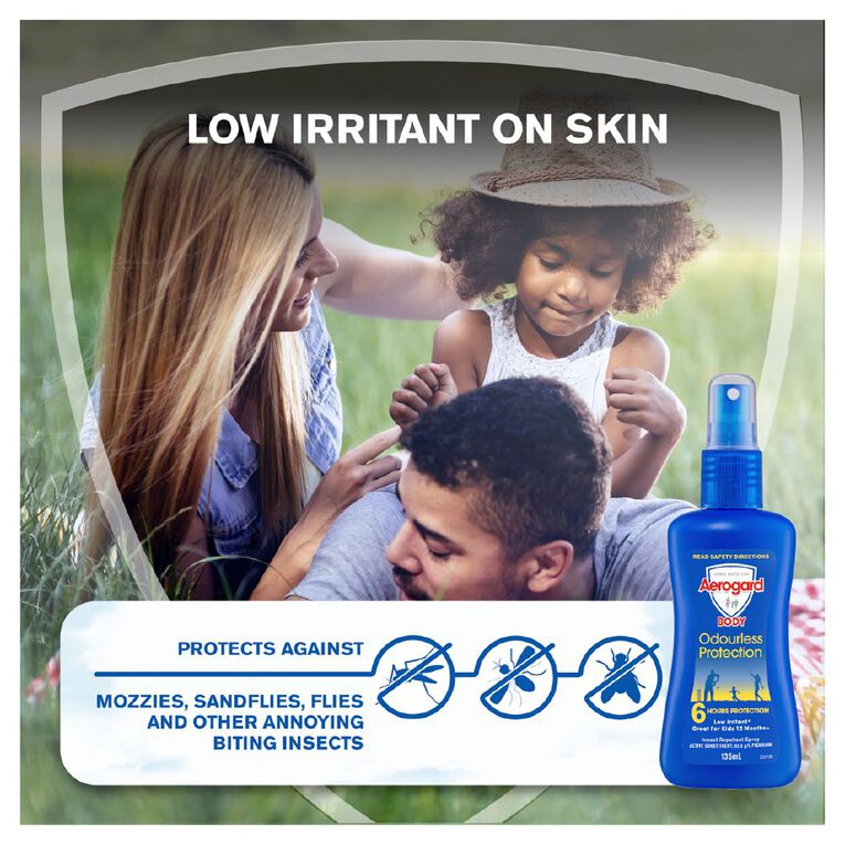 Aerogard Odourless Pump Insect Repellent 135ml, , hi-res