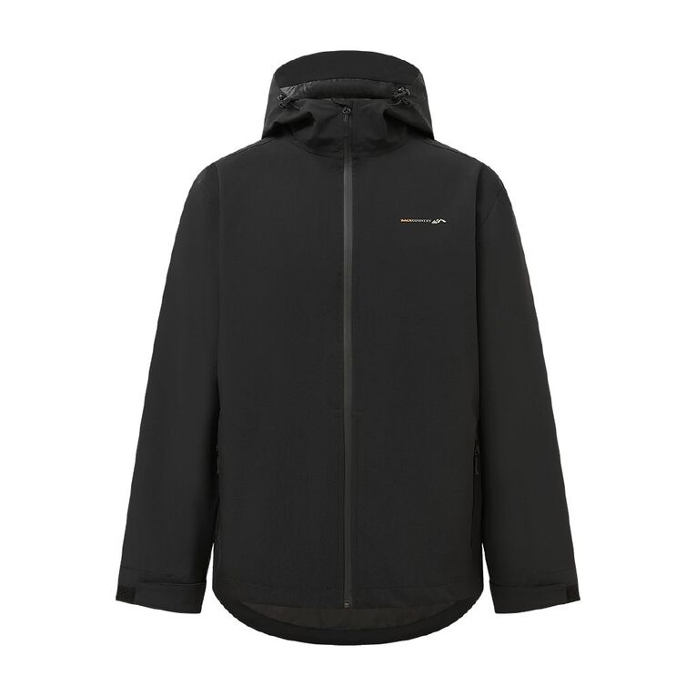 Back Country Adults' Waterproof Jacket, Black, hi-res