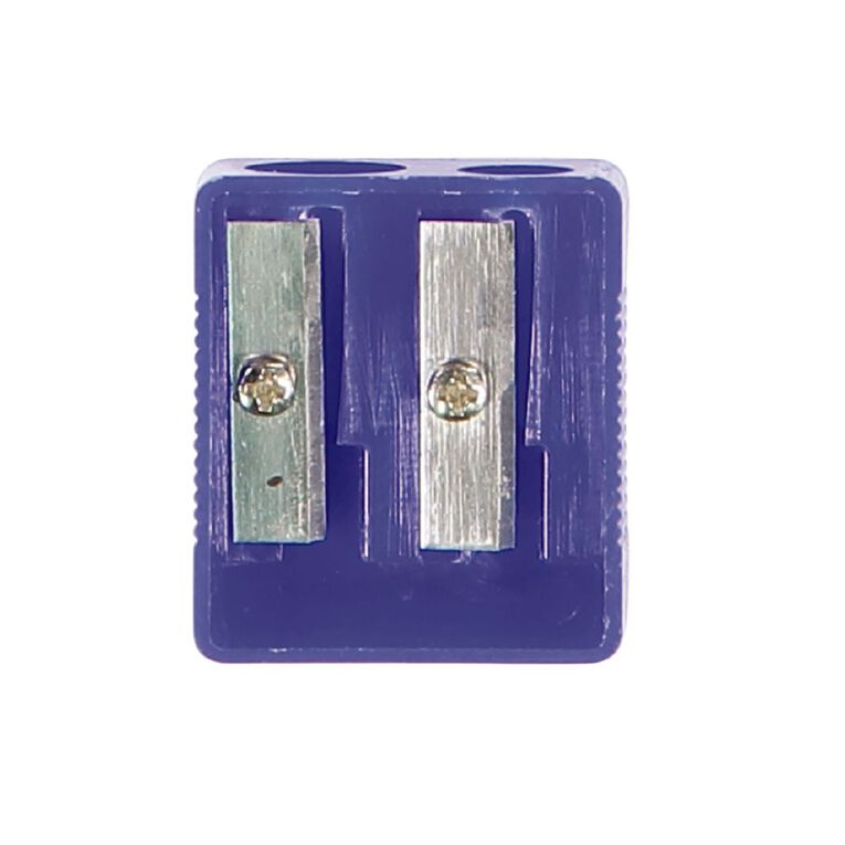 WS Pencil Sharpener 2 Hole Plastic Assorted, , hi-res