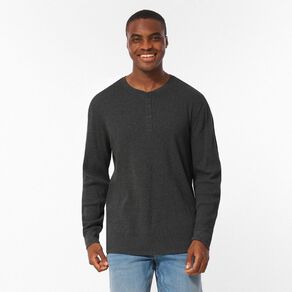 H&H Men's Waffle Henley Tee