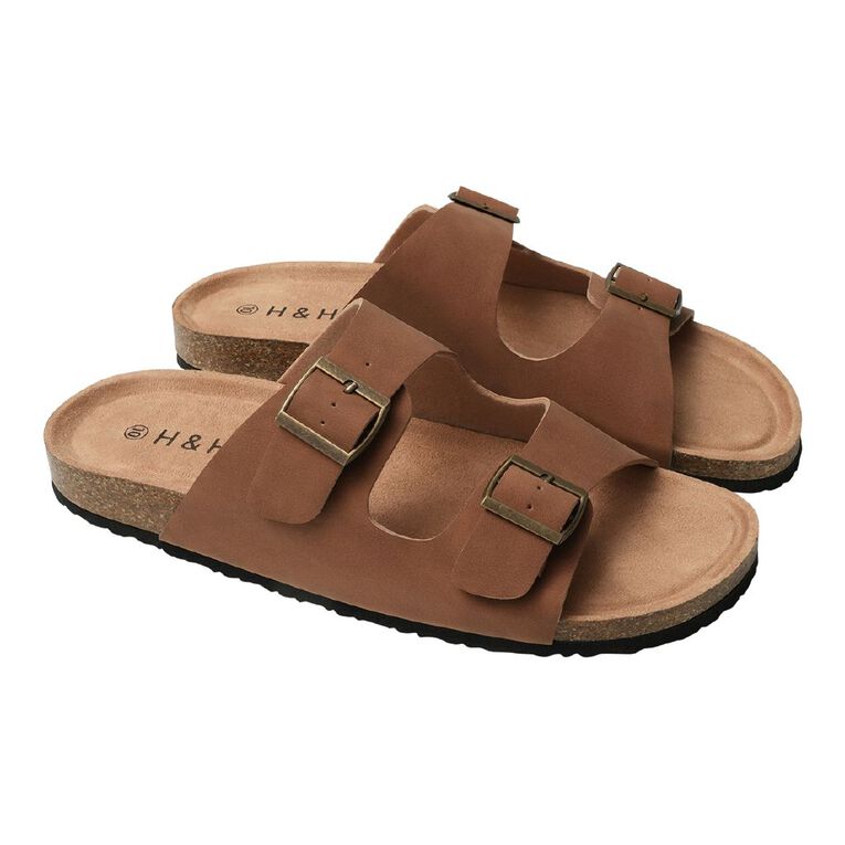 H&H Men's Rufus Sandals, Brown, hi-res