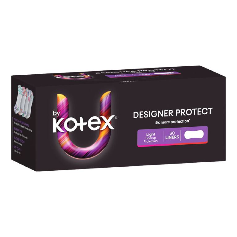 U By Kotex Printed Design Protect Liners 30 Pack, , hi-res
