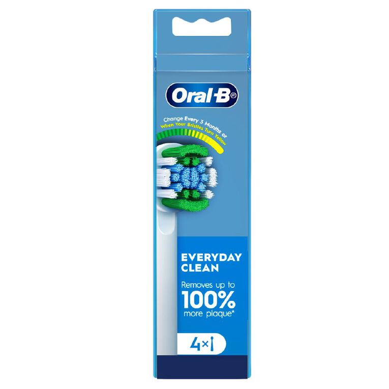 Oral-B Everyday Clean Replacement Brush Heads 4 Pack, , hi-res
