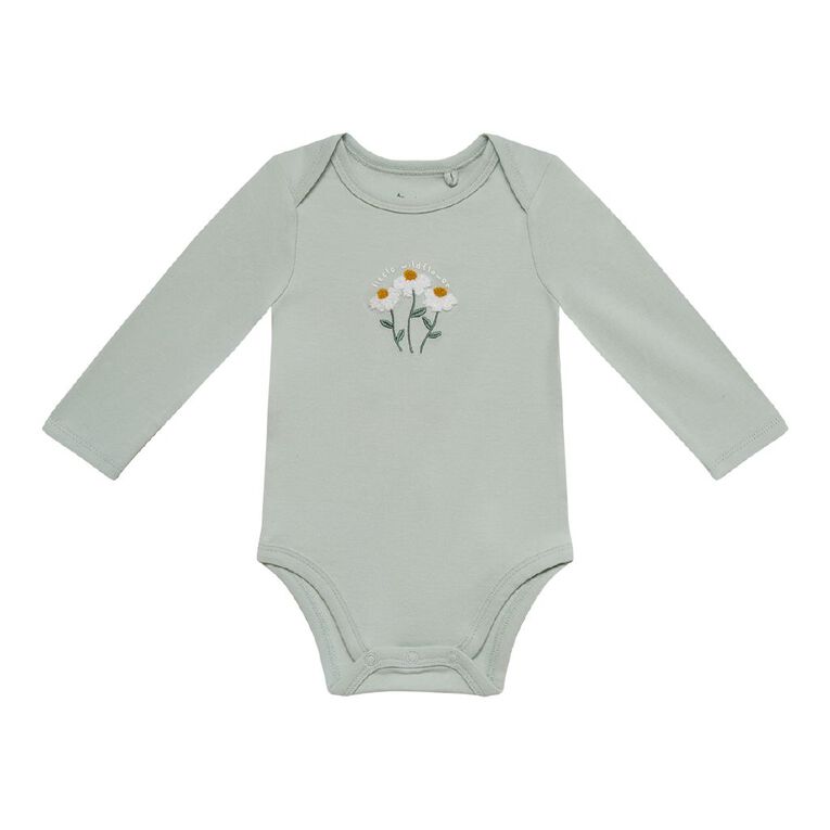 Young Original Babys' 2pc Bodysuit and Leggings Set, Blue Light DAISY, hi-res