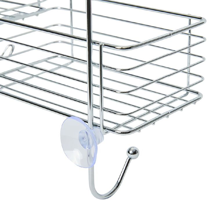 Living & Co Shower Caddy Double Silver, , hi-res