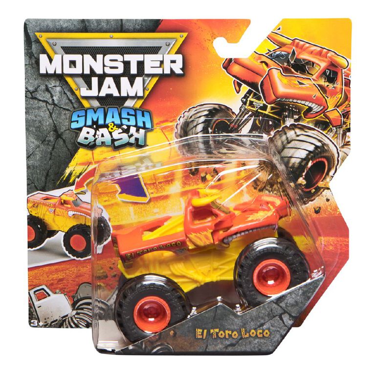 Monster Jam Smash N Bash 1:64 Assorted, , hi-res