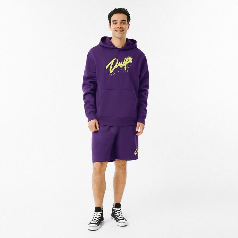 Garage Men's Fresh Graphic Shorts, Purple Dark, hi-res
