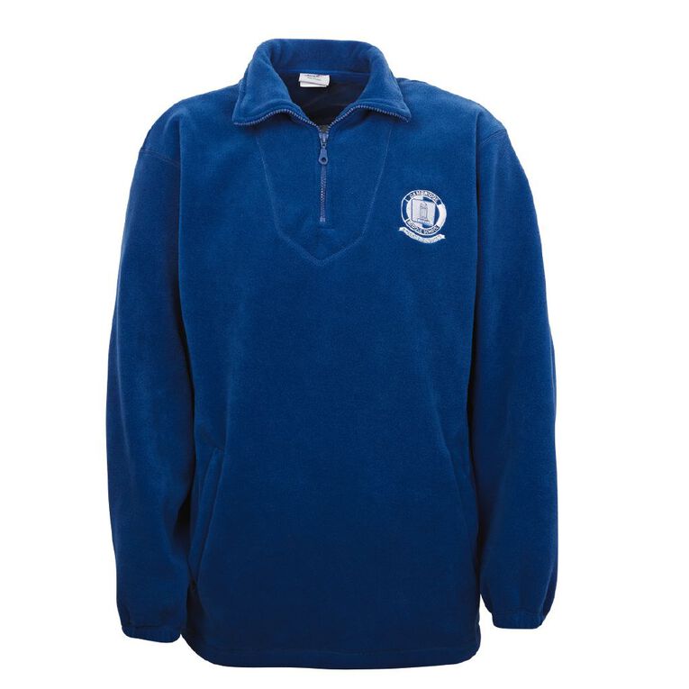 Schooltex Cambridge Middle School New Polar Fleece Top with Embroidery, Royal, hi-res