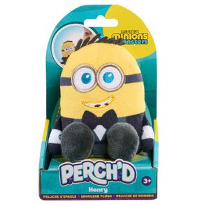 Minions 3 Perch'd Shoulder Plush Assorted