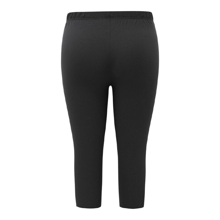 H&H Curve Women's 3/4 Leggings, Black, hi-res