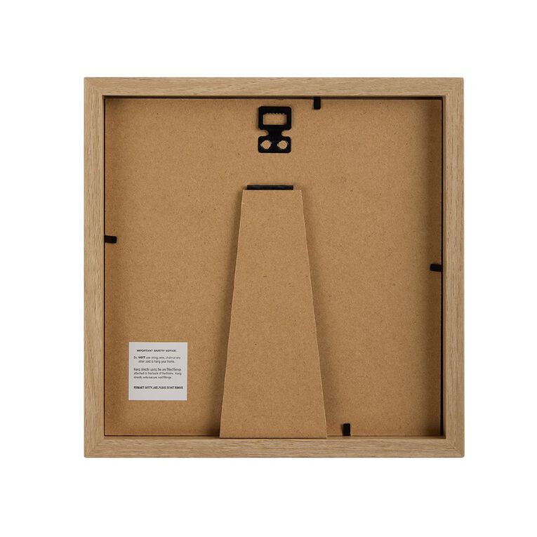 Living & Co Premium Photo Frame Natural 6in x 6in, , hi-res