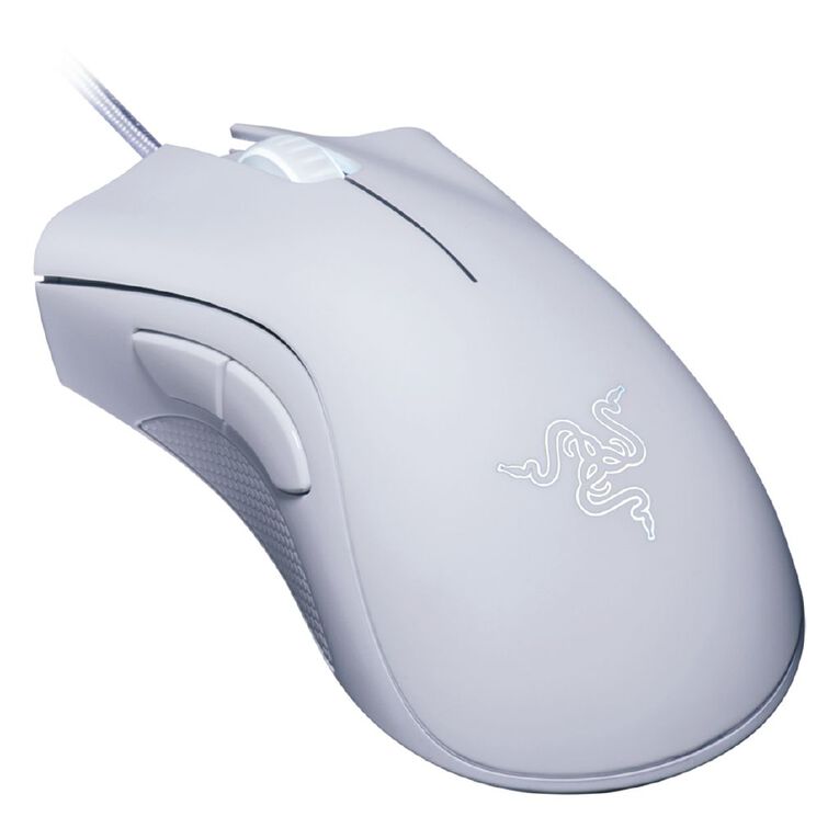 Razer DeathAdder Essential Ergonomic Wired Gaming Mouse White, , hi-res