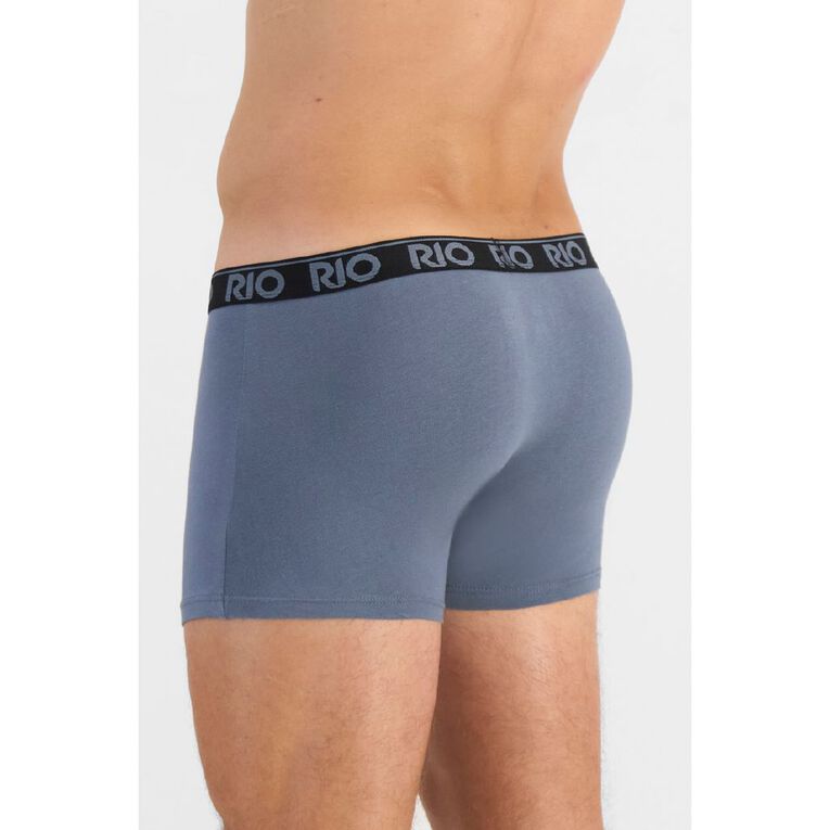 Rio Men's Hipster Trunks 3 Pack, Grey Mid, hi-res