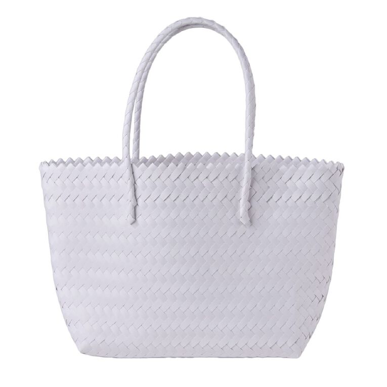 H&H Woven Tote Bag, Cream, hi-res