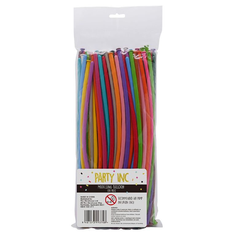 Party Inc Moulding Balloons 100 Pack, , hi-res