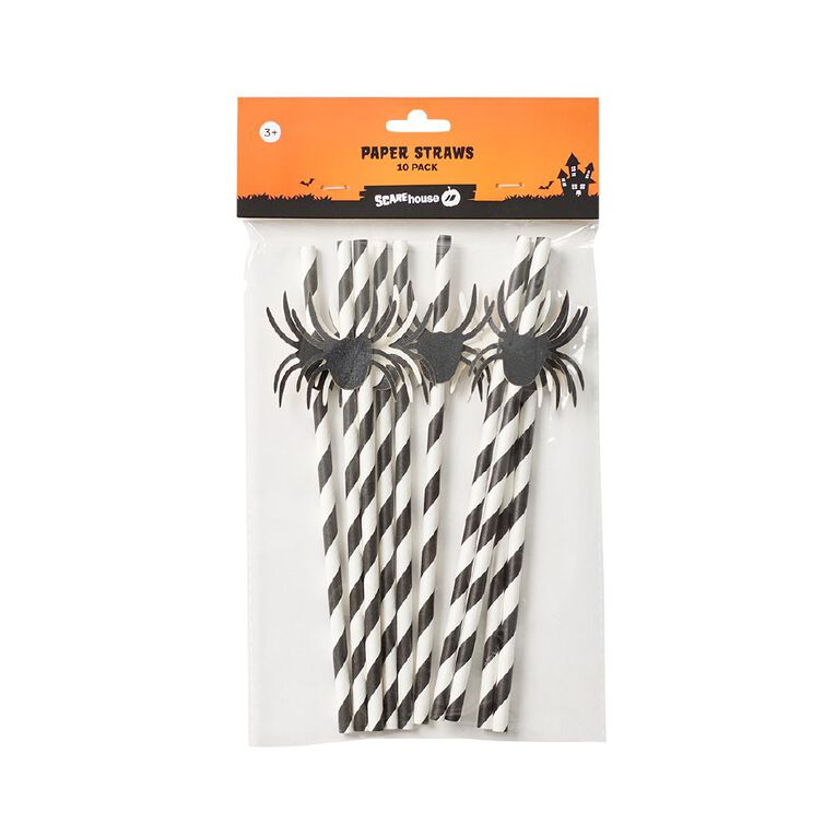 Scarehouse Halloween Paper Straws, , hi-res