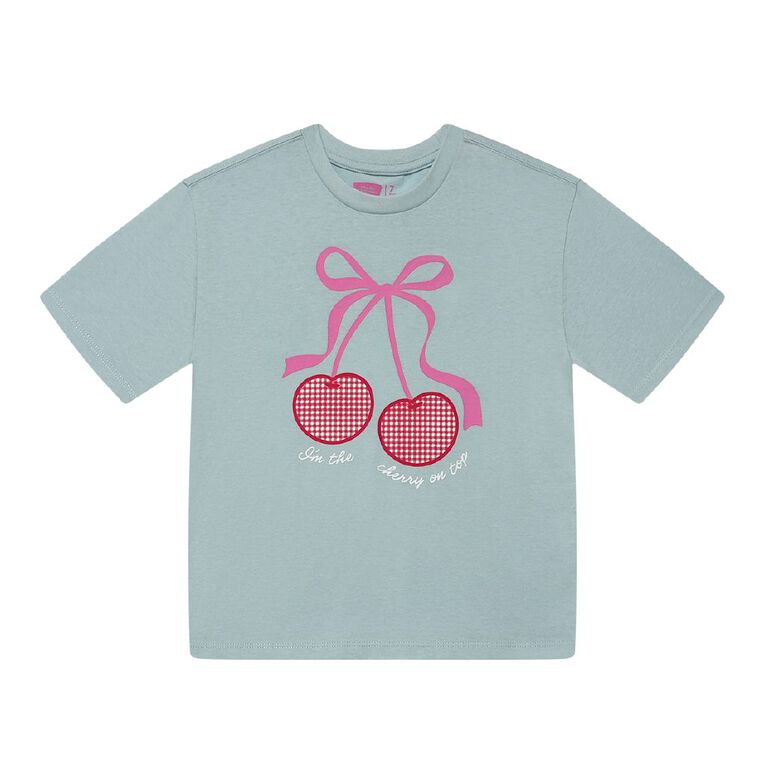 Young Original Relaxed Fit Short Sleeve Printed Tee, Blue, hi-res