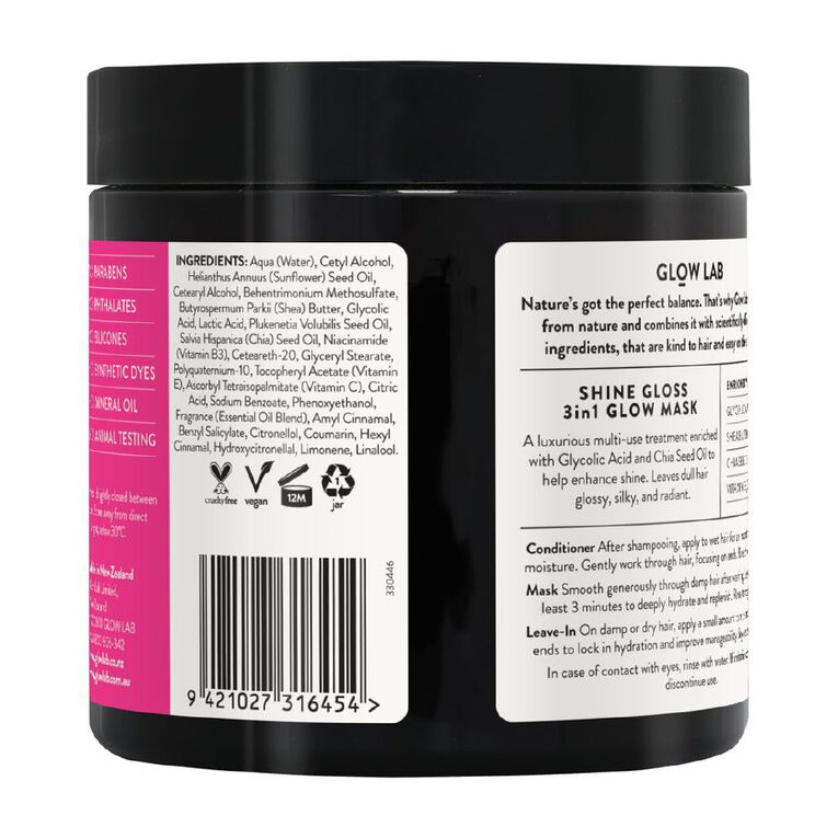 Glow Lab Shine Glow Mask Watermelon And Lily 390ml, , hi-res