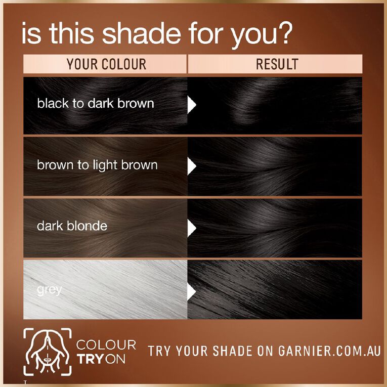 Garnier Good Hair Colour Dark Chocolate Brown 3.0, , hi-res