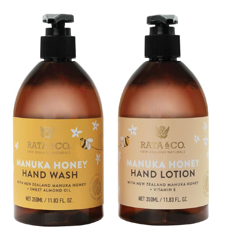 Rata & Co Manuka Honey Hand Wash And Hand Lotion Duo, , hi-res